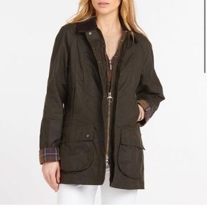 Barbour Classic Beadnell Wax Jacket USA size 4 NWT
